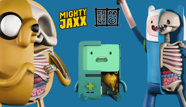 XXRAY Adventure Time Finn 4-inch PVC figure by Mighty Jaxx Jason Freeny MIB