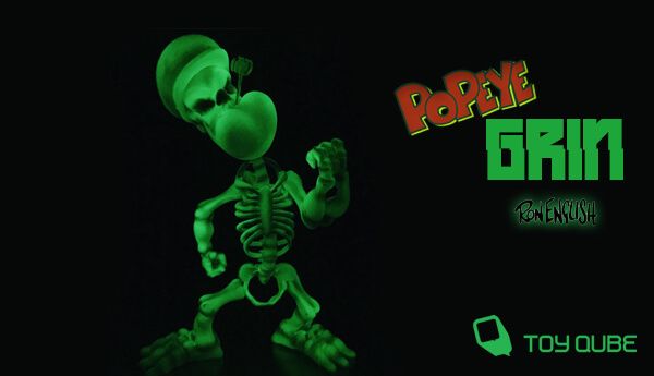Popeye Grin GID Edition By Ron English x ToyQube
