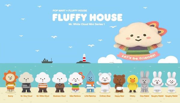 The Toy Chronicle Mr White Cloud Blindbox Mini Series 1 By Fluffy House X Pop Mart