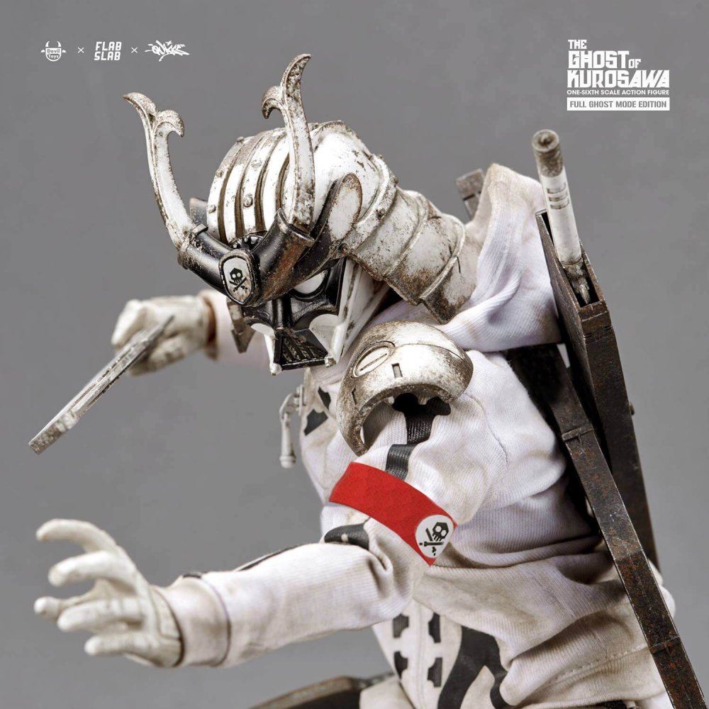 The Ghost of Kurosawa onesix Scale Action Figure Quiccs x FLABSLAB x Devil Toys full ghost mode edition close up