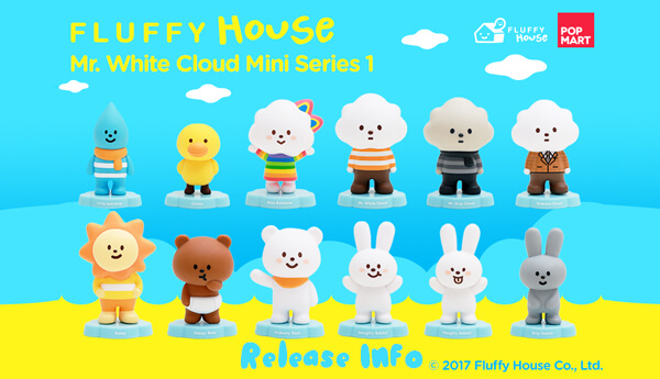 The Toy Chronicle Mr White Cloud Blind Box Mini Series 1 By Fluffy House X Pop Mart Worldwide Release