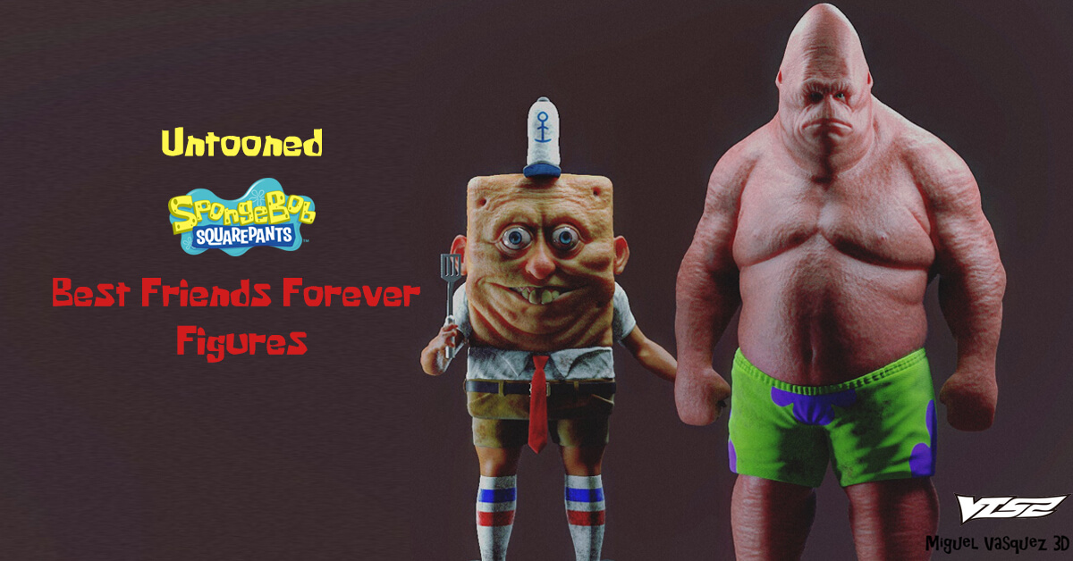 The Toy Chronicle Untooned Spongebob Squarepants And Patrick