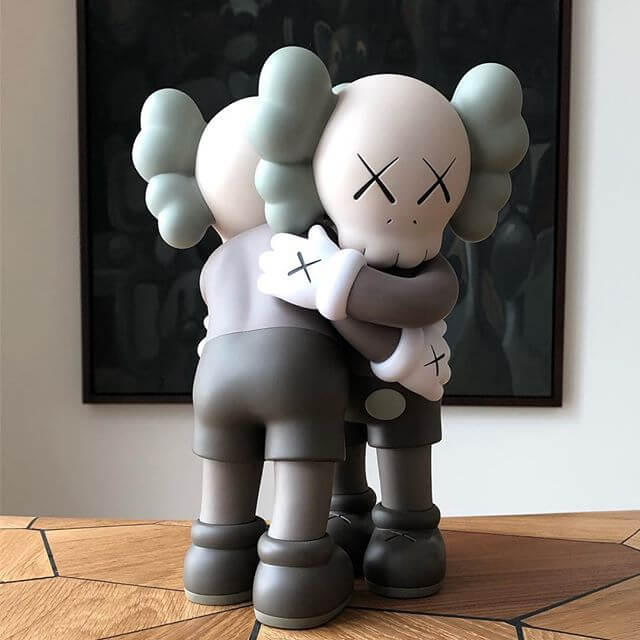 together-kaws-vinyl-grey