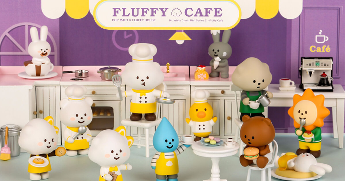 The Toy Chronicle Fluffy Cafe Mr White Cloud Series 3 By Fluffy House X Pop Mart