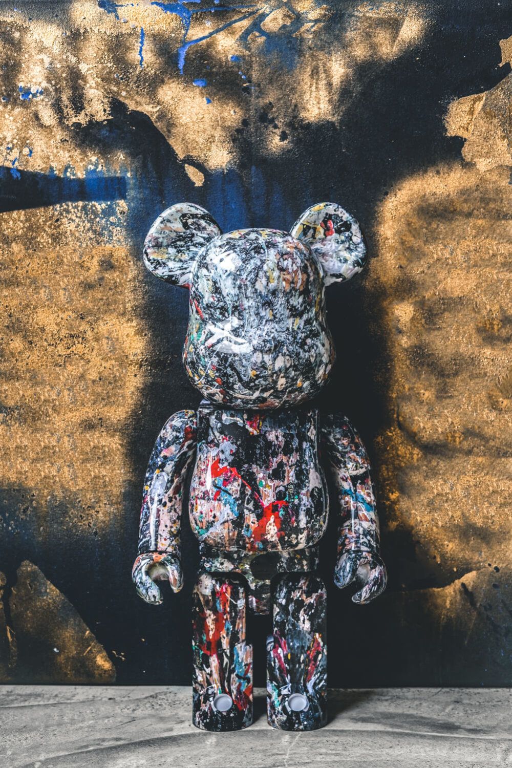 bearbrick 1000 jackson pollock