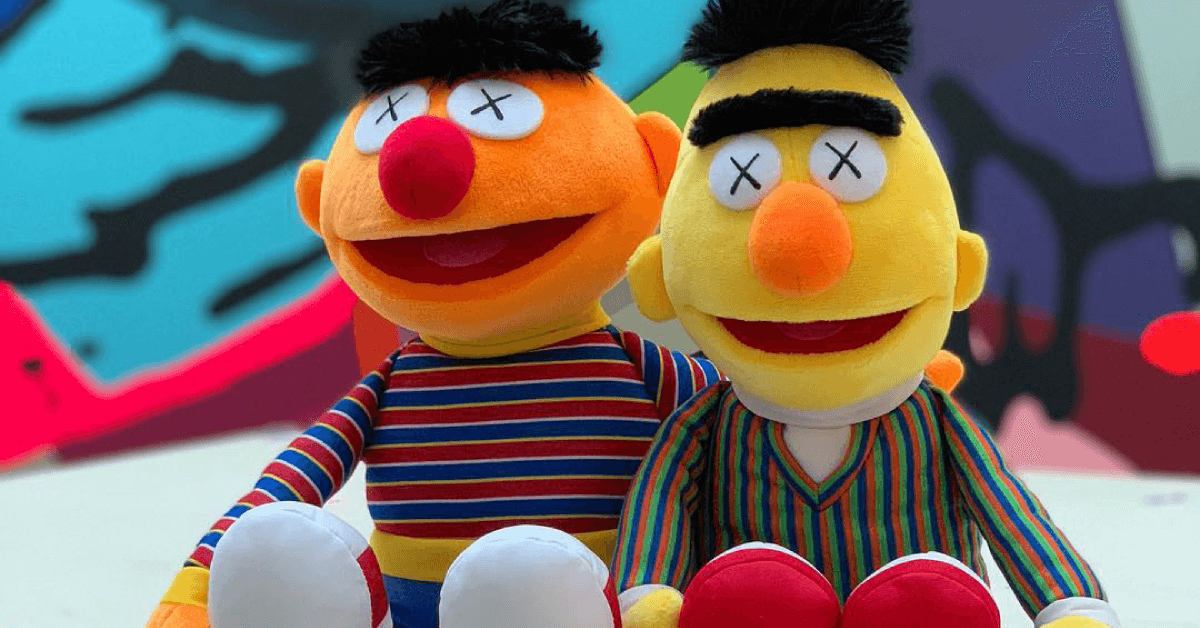 KAWS x Sesame Street Bert Ernie Plush Release Incoming The Toy Chronicle