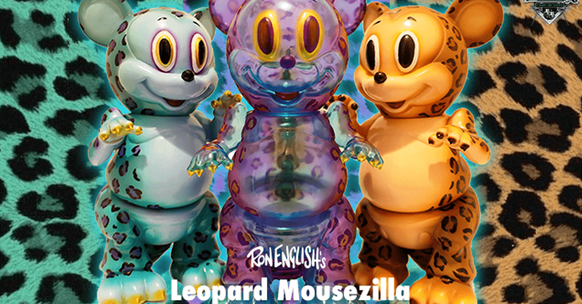 Leopard Mousezilla by Ron English x Blackbook Toy! - The Toy