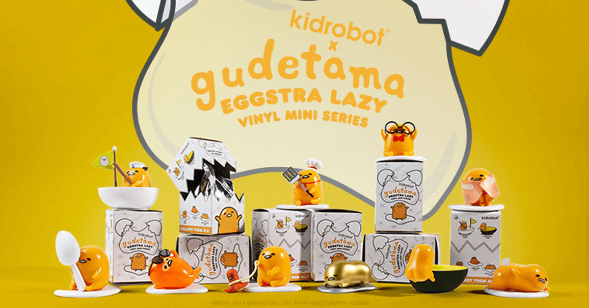 Kidrobot Gudetama Eggstra Lazy Vinyl Series Eggcellent Cook Figure NEW 