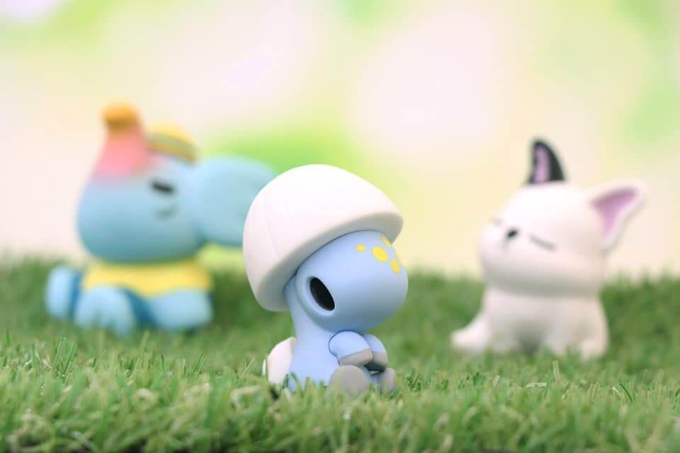 ソフビUNBOX INDUSTRIES 恐竜 ziqi DINO GIDBlue