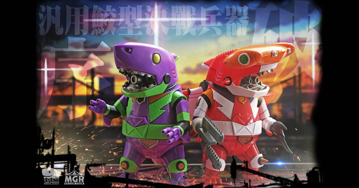 Mecha Shark Lords ZYO and GA by Momoco Studio 毛毛二 x Merry Go 