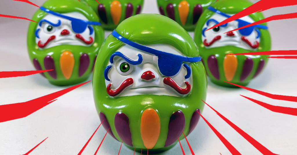 The Toy Chronicle Kaizoku Daruma Sad Clown by PNL Toys The Toy Chronicle Kaizoku Daruma Sad Clown by PNL Toys