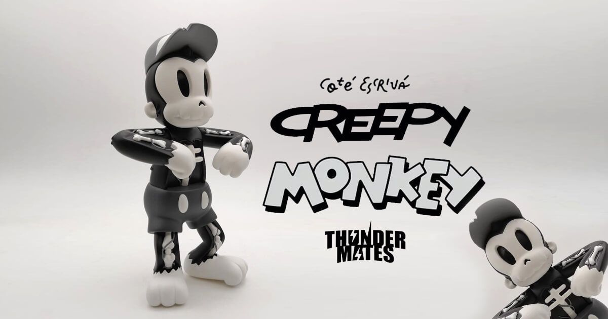 Creepy Monkey by Cote Escriva X Thunder Mates Art 82/250