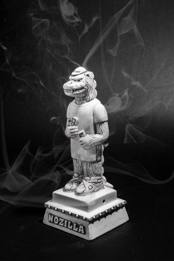 Goodzila incense chamber B/W Edition by Noger Chen of Nog