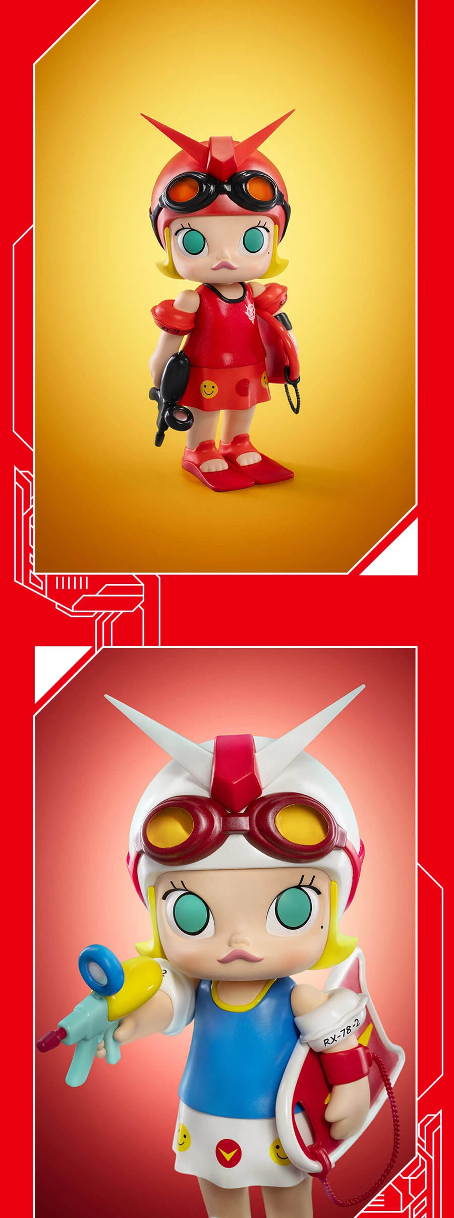 Gundam Molly by Kenny Wong x Bandai Namco x POP MART - The