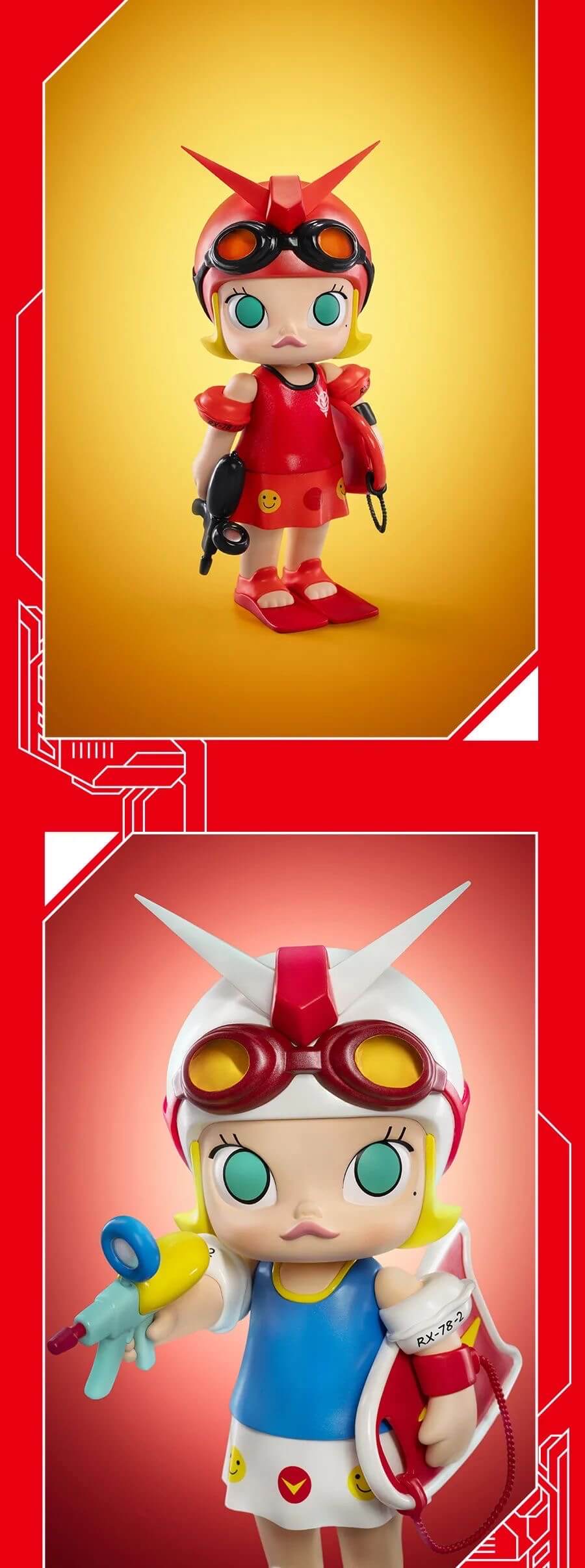 Gundam Molly by Kenny Wong x Bandai Namco x POP MART - The