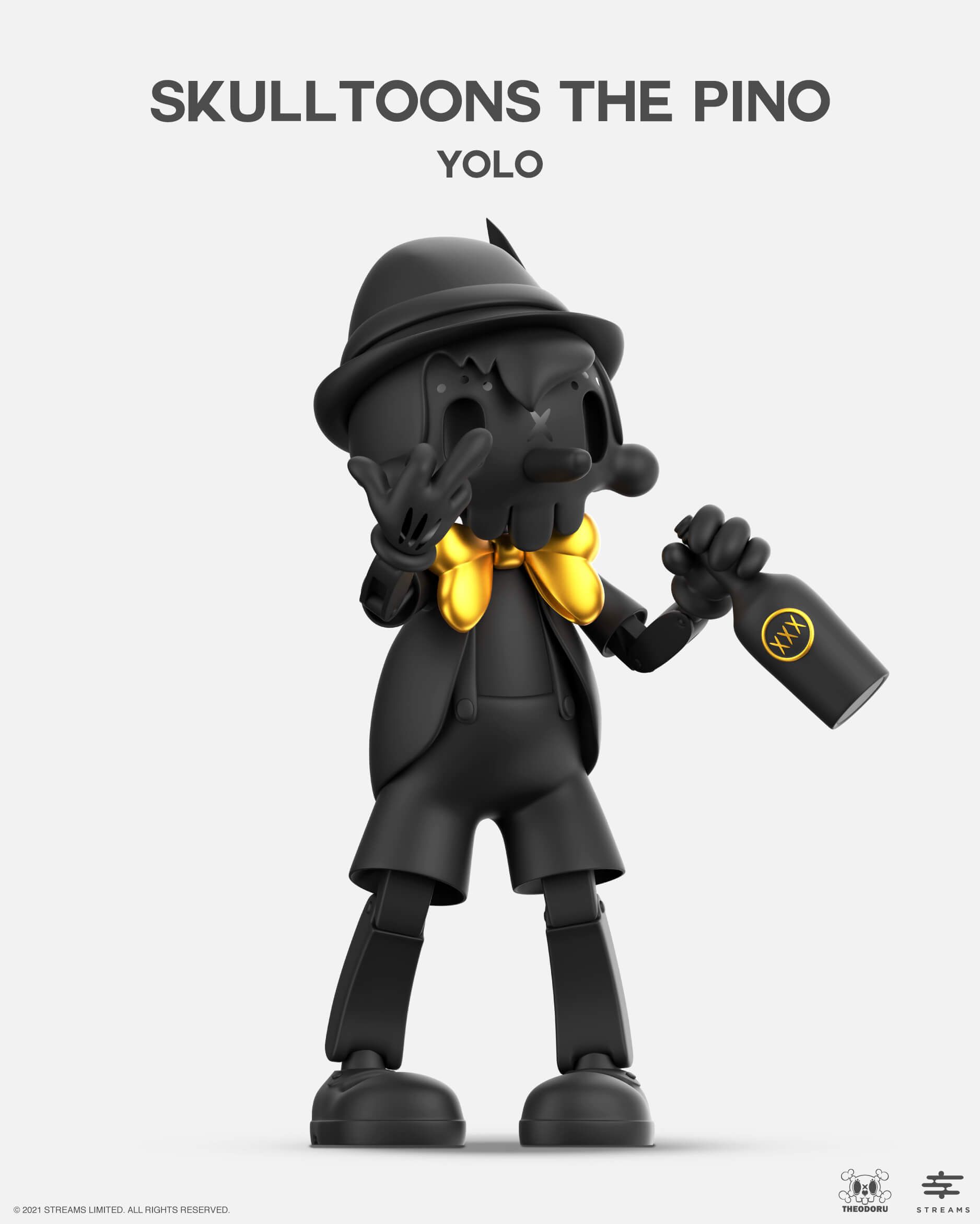 Skulltoons The Pino - YOLO Golden Black Edition by Theodoru