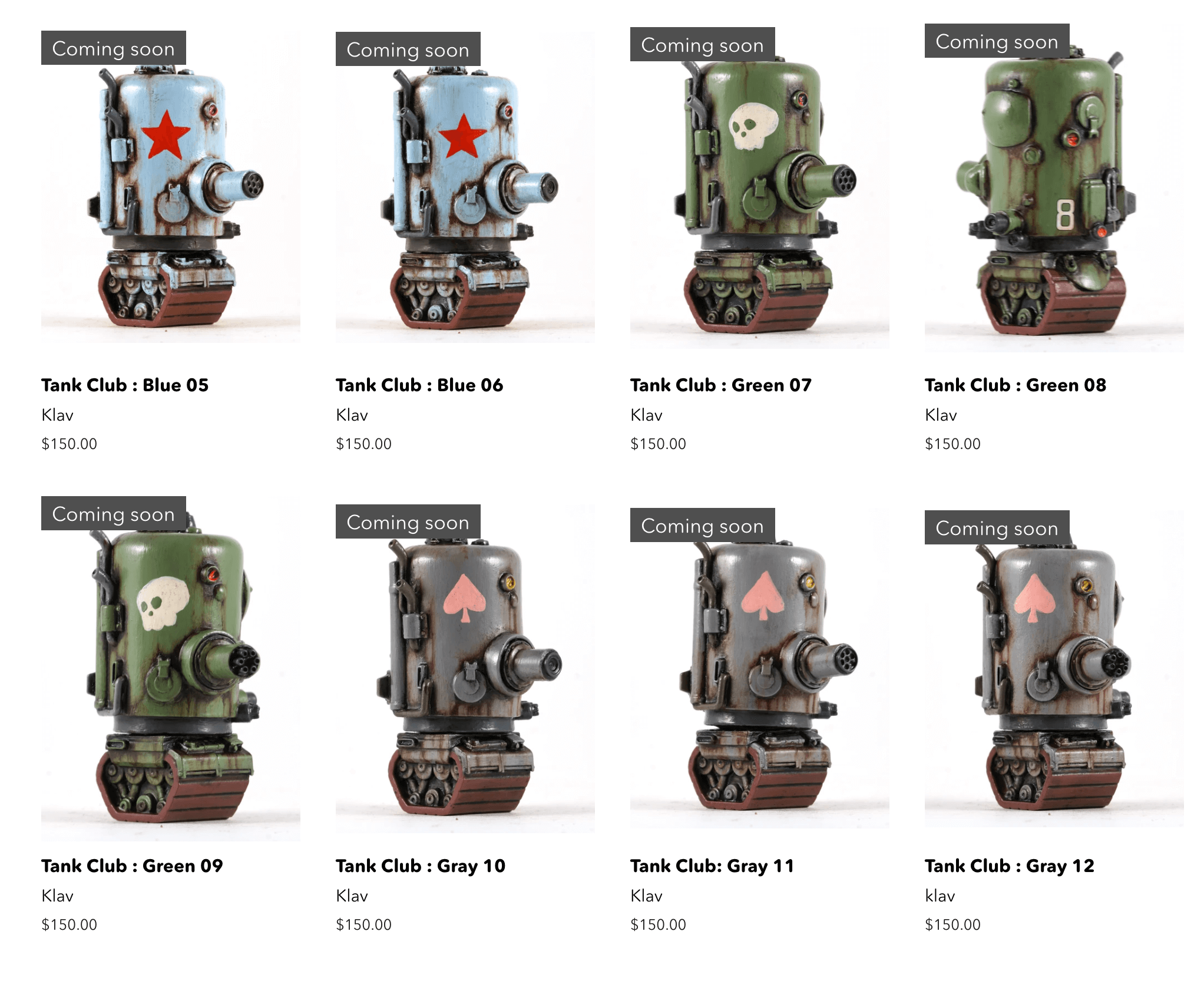 TANK CLUB SUPER Sofubi edition by KLAV9 Creeping Death Robot