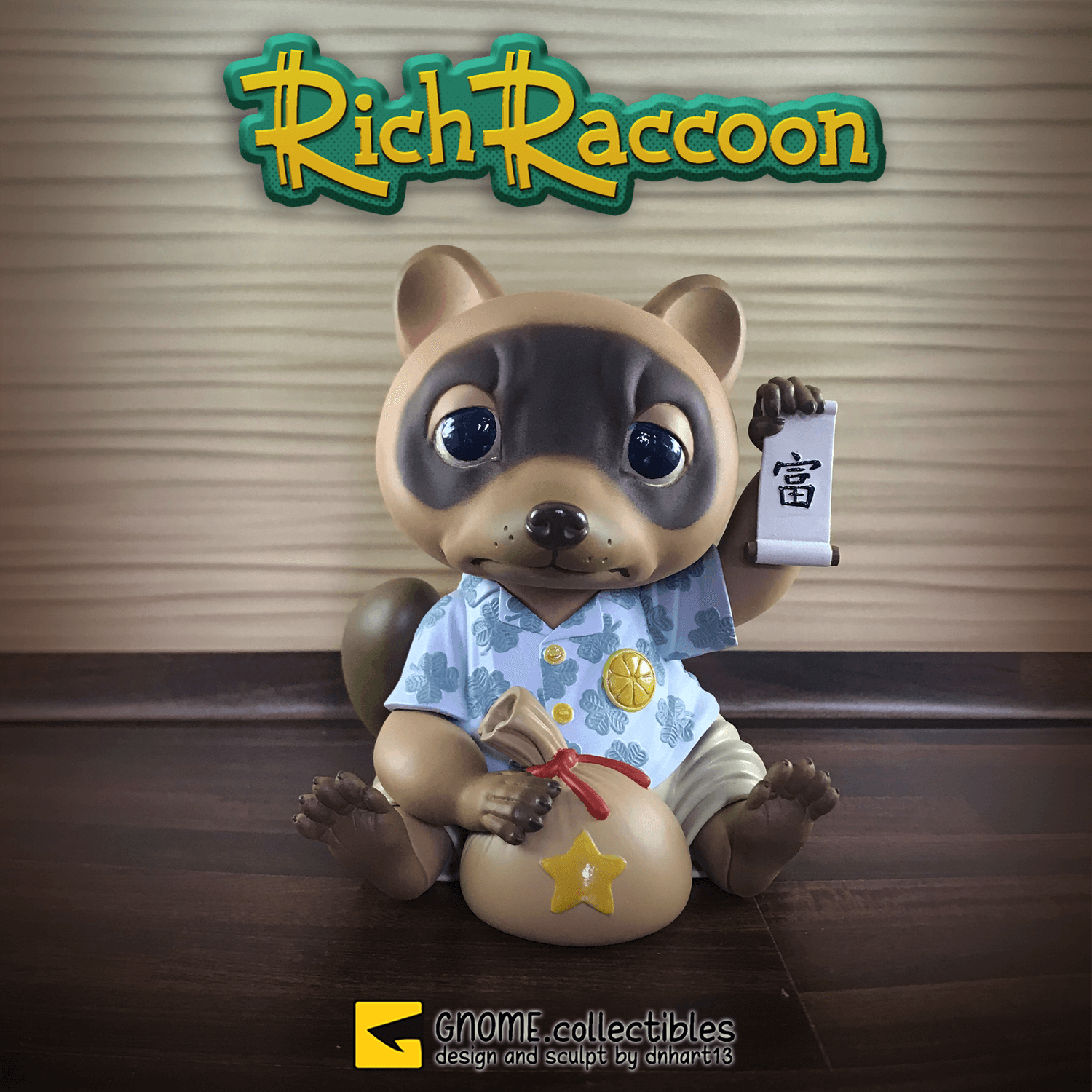 Rich Raccoon Fortune by DnHart13 x gnome collectables - The Rich Raccoon Fortune by DnHart13 x gnome collectables - The
