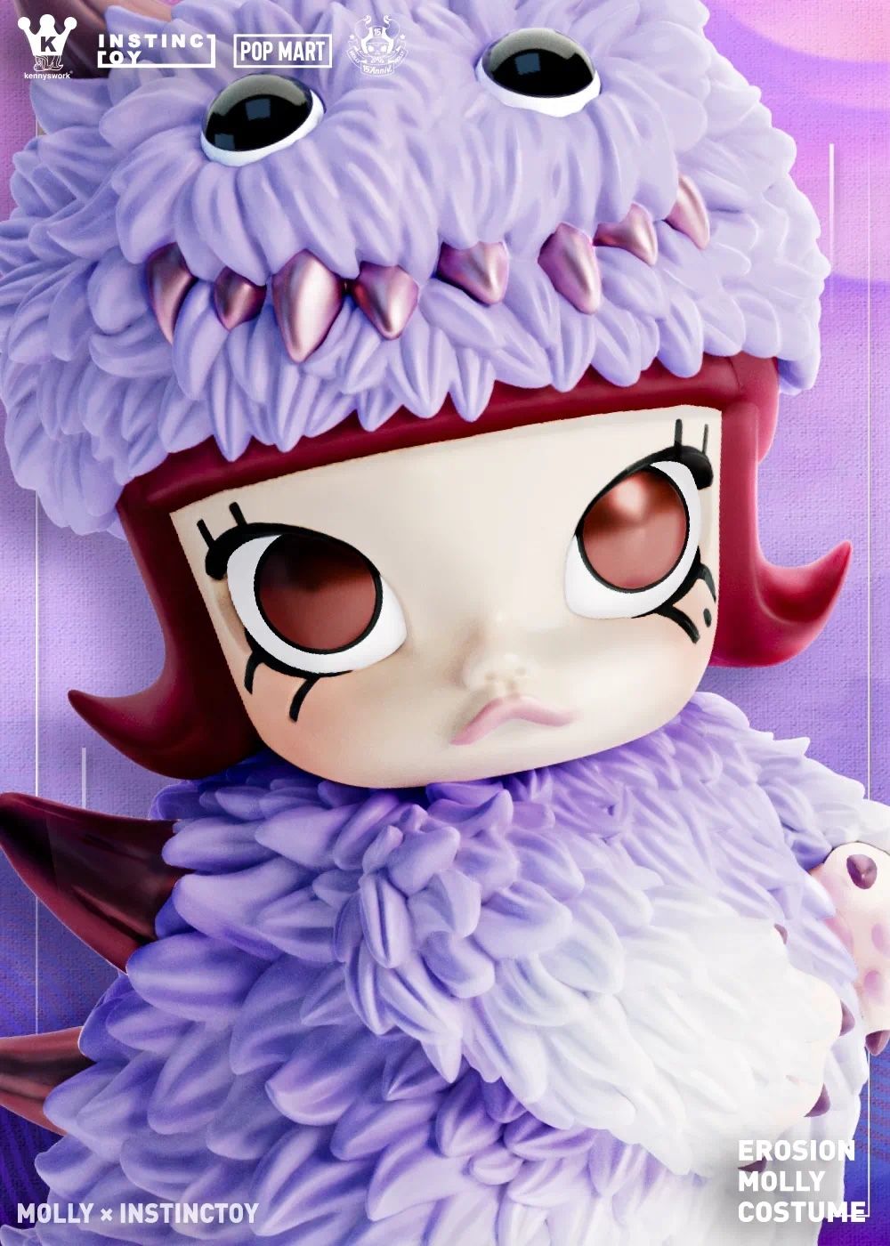 INSTINCTOY x Kenny Wong x POP MART Erosion Molly Costume