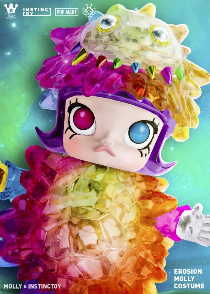 INSTINCTOY x Kenny Wong x POP MART Erosion Molly Costume INSTINCTOY x Kenny Wong x POP MART Erosion Molly Costume