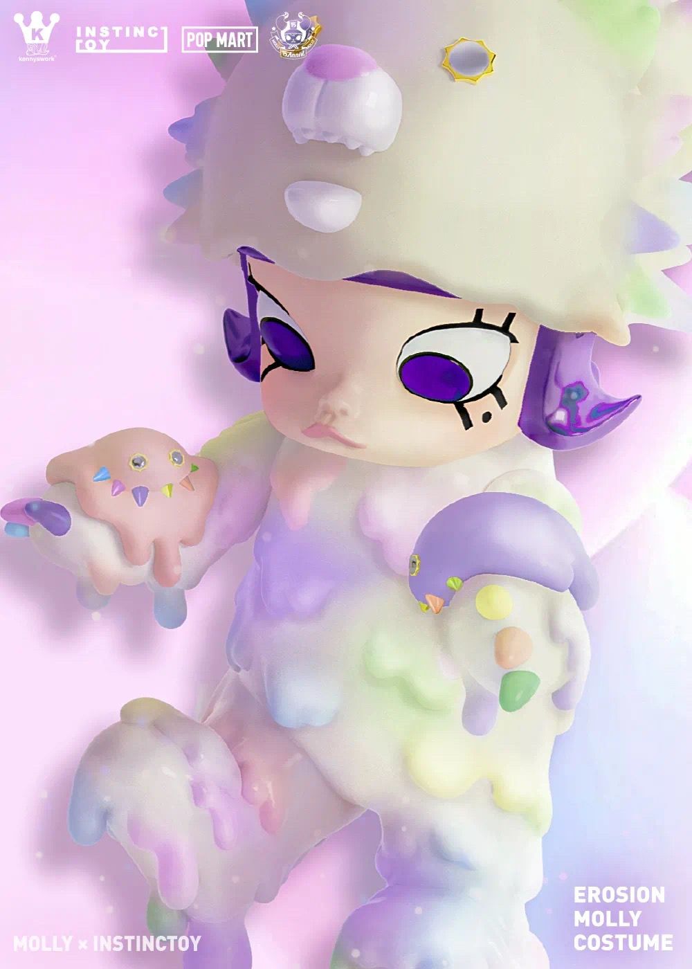 INSTINCTOY x Kenny Wong x POP MART Erosion Molly Costume INSTINCTOY x Kenny Wong x POP MART Erosion Molly Costume