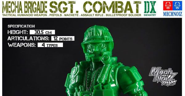 SGT. COMBAT DX Army Green Ver. by MechNoiz Toys - The Toy