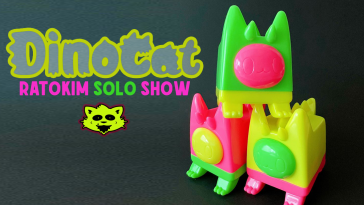 rato-kim-DINOCAT-solo-show-strangecattoys-featured