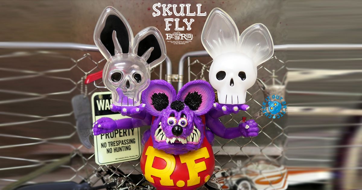 BlackBook Toy x Ed Roth's Rat Fink Companion Skull Fly - The