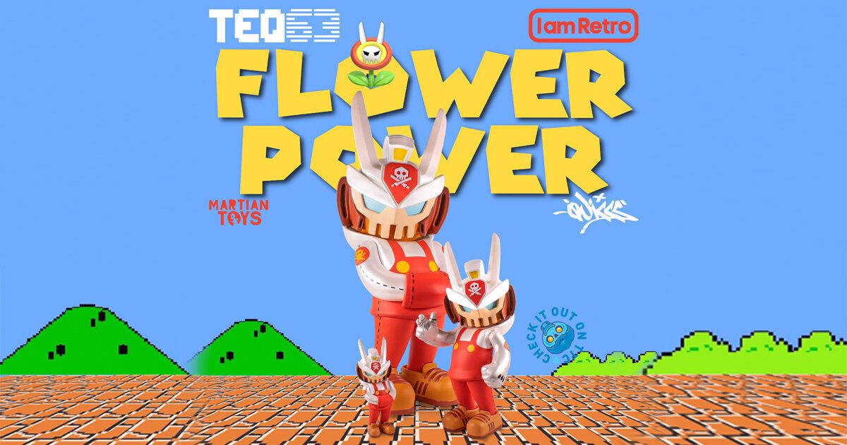Flower Power TEQ63 IamRetro Exclusive by QUICCS x Martian Toys