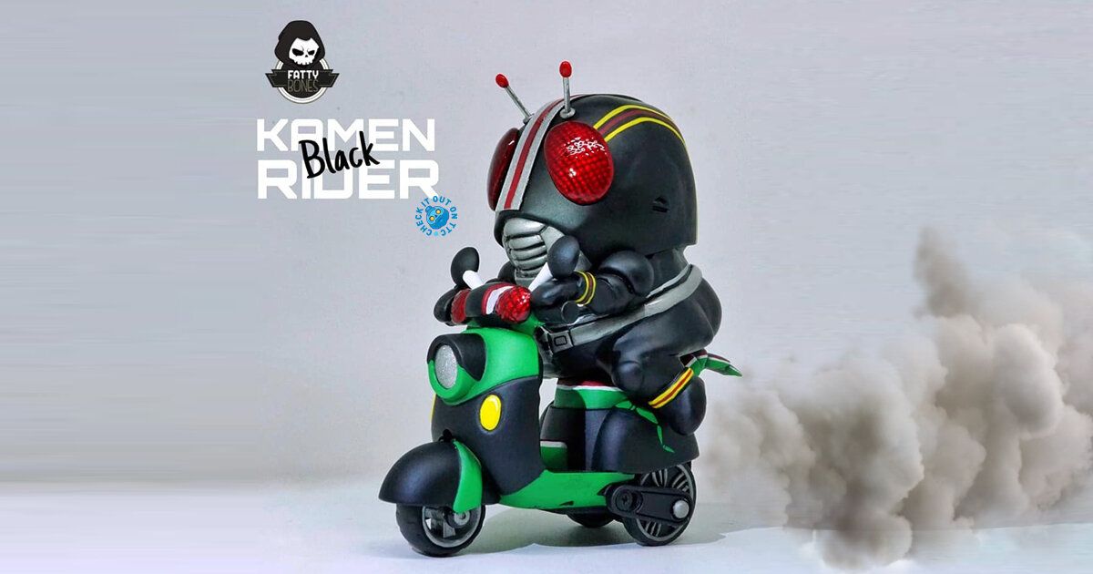KAMEN RIDER BLACK edition with Battle Hoper Vespa by Silvia Tampi