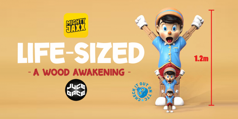 LIFE-SIZED A Wood Awakening by Juce Gace x Mighty Jaxx