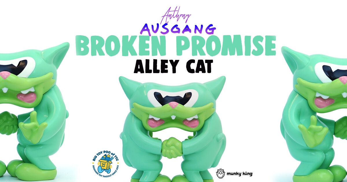 【一点物アート】可愛さに内包された痛みと怒りと悲しみとアイロニー Broken-Promise-Alley-Cat-Black