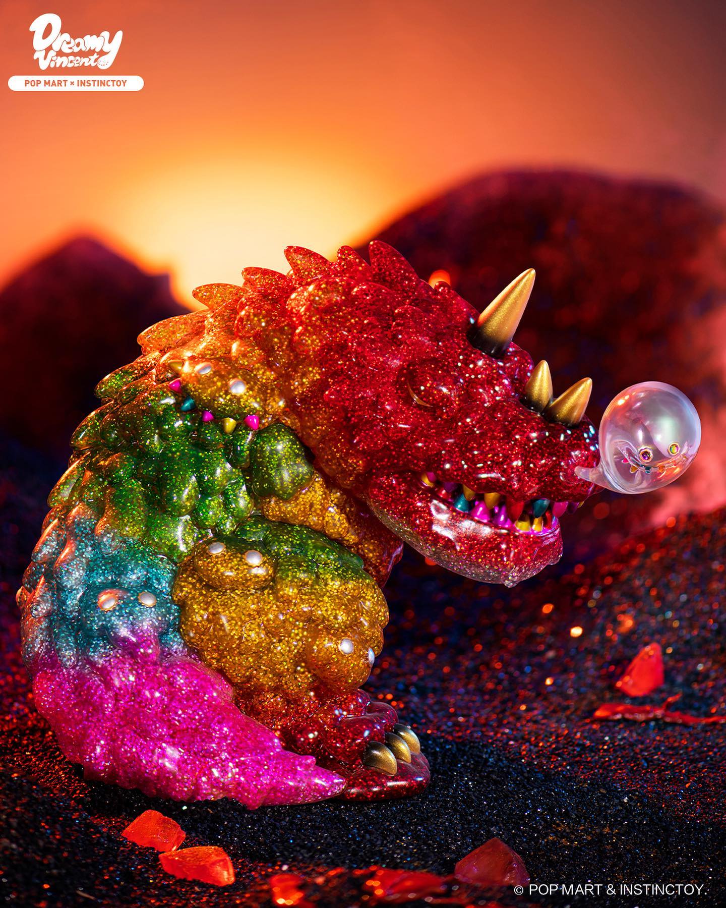 POP MART x INSTINCTOY Dreamy Vincent Rainbow Glitter Edition