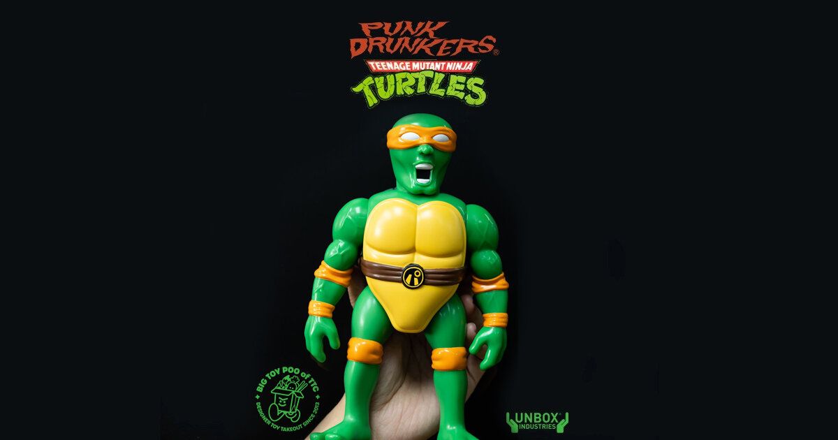 Unbox Industries x Punk Drunkers NICKELODEON TMNT MICHELANGELO