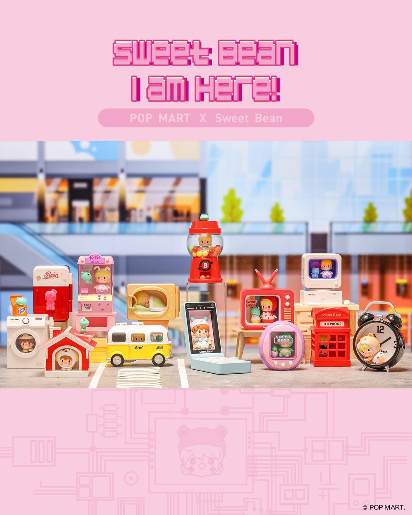 POP MART x PDC Sweet Bean I Am Here Blind Box Series - The