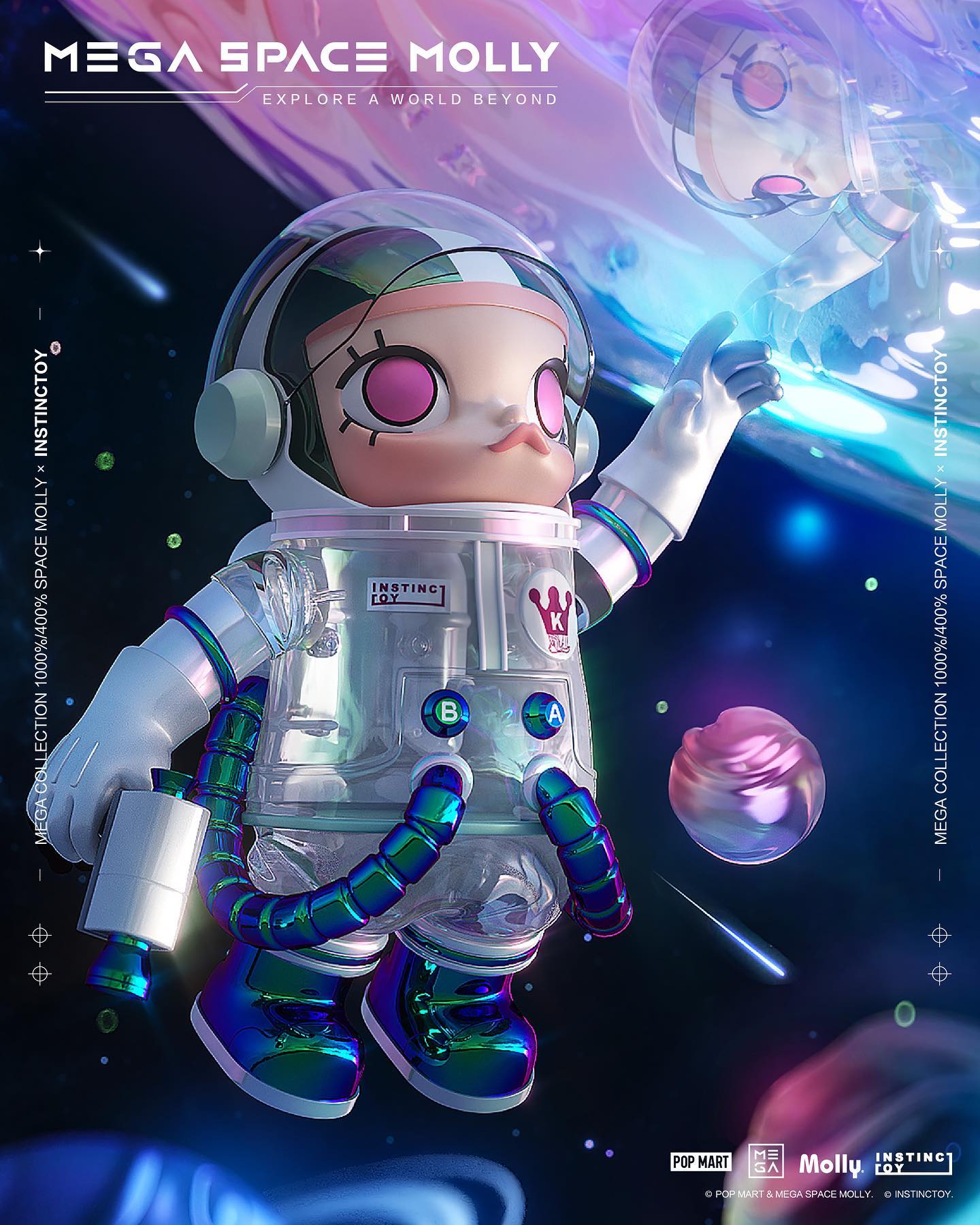 INSTINCTOY x POP MART x Kenny Wong's MEGA SPACE MOLLY - The