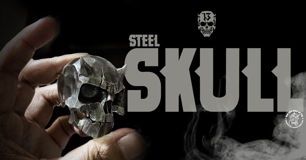ソフビ　SKULLMAN UNBOX 13ART フィギュア 13 ART SKULLMAN x Unbox Industries HORNSKULL VINYL PROJECT