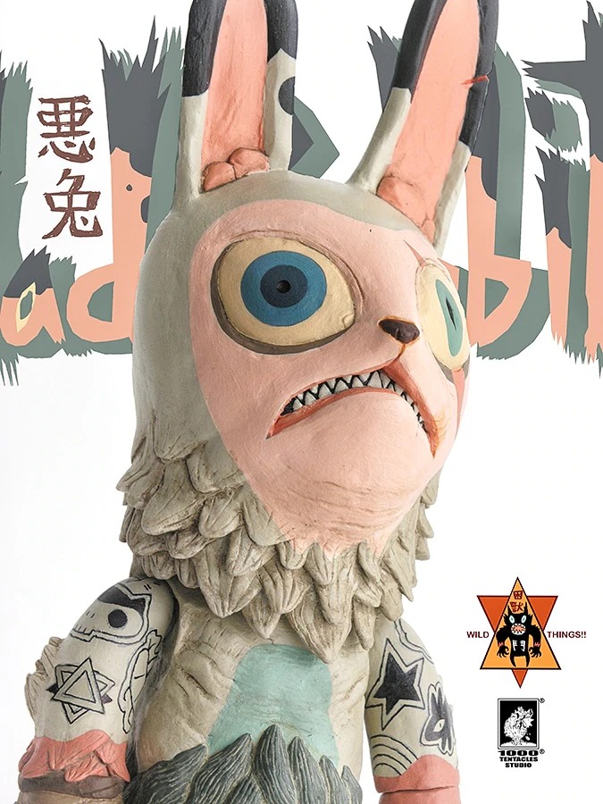 その他 1000Tentacles Mad Rabbit Wild Things 1000TENTACLES Wild Things Rabbits Mad Designer Action Figure
