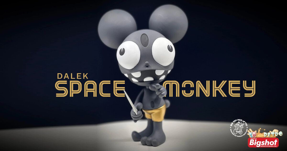Dalek Space Monkey Black & Gold Bigshot Exclusive Edition by Dalek
