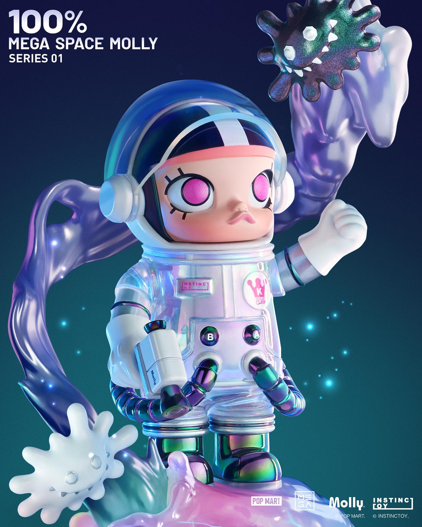 その他 POPMART MOLLY Steampunk Molly by Mitsuji Kamata x Kenny Wong x Manas S+U+M