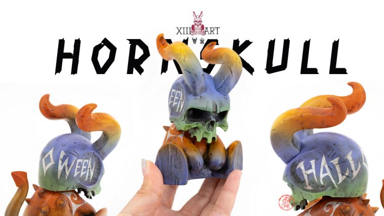 13 Horned Samurai Skull by 13 Art Skullman - The Toy Chronicle