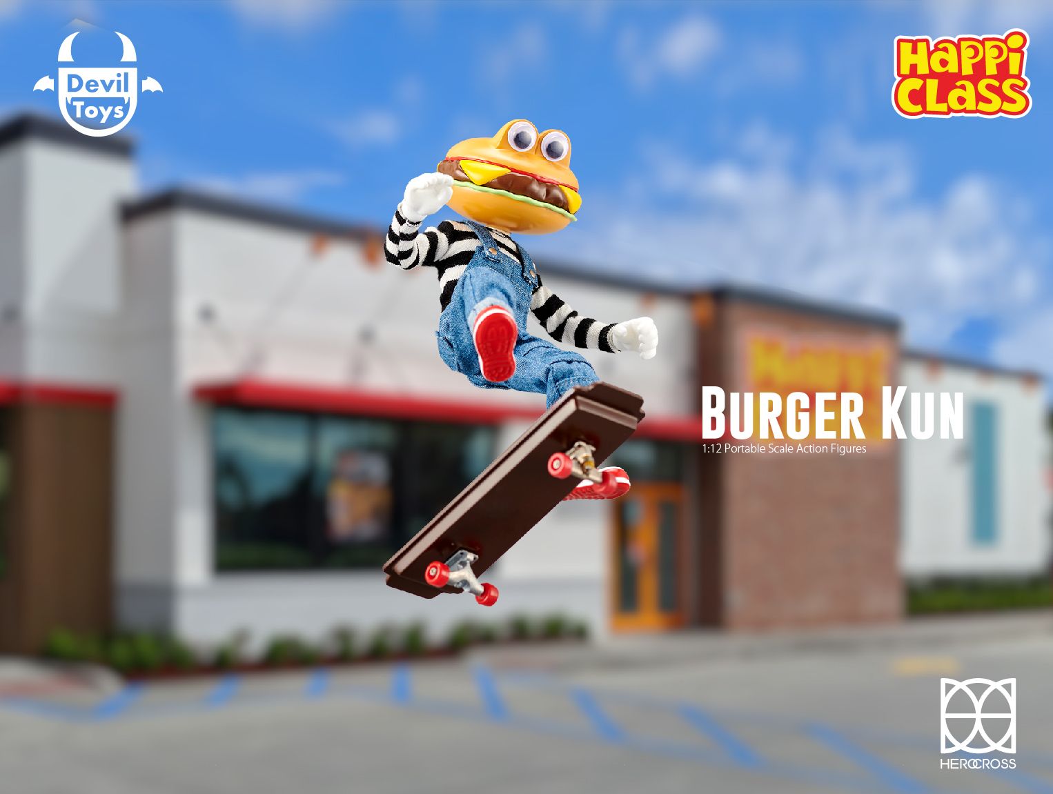 HAPPI CLASS x Herocross x Devil Toys Presents BURGER KUN