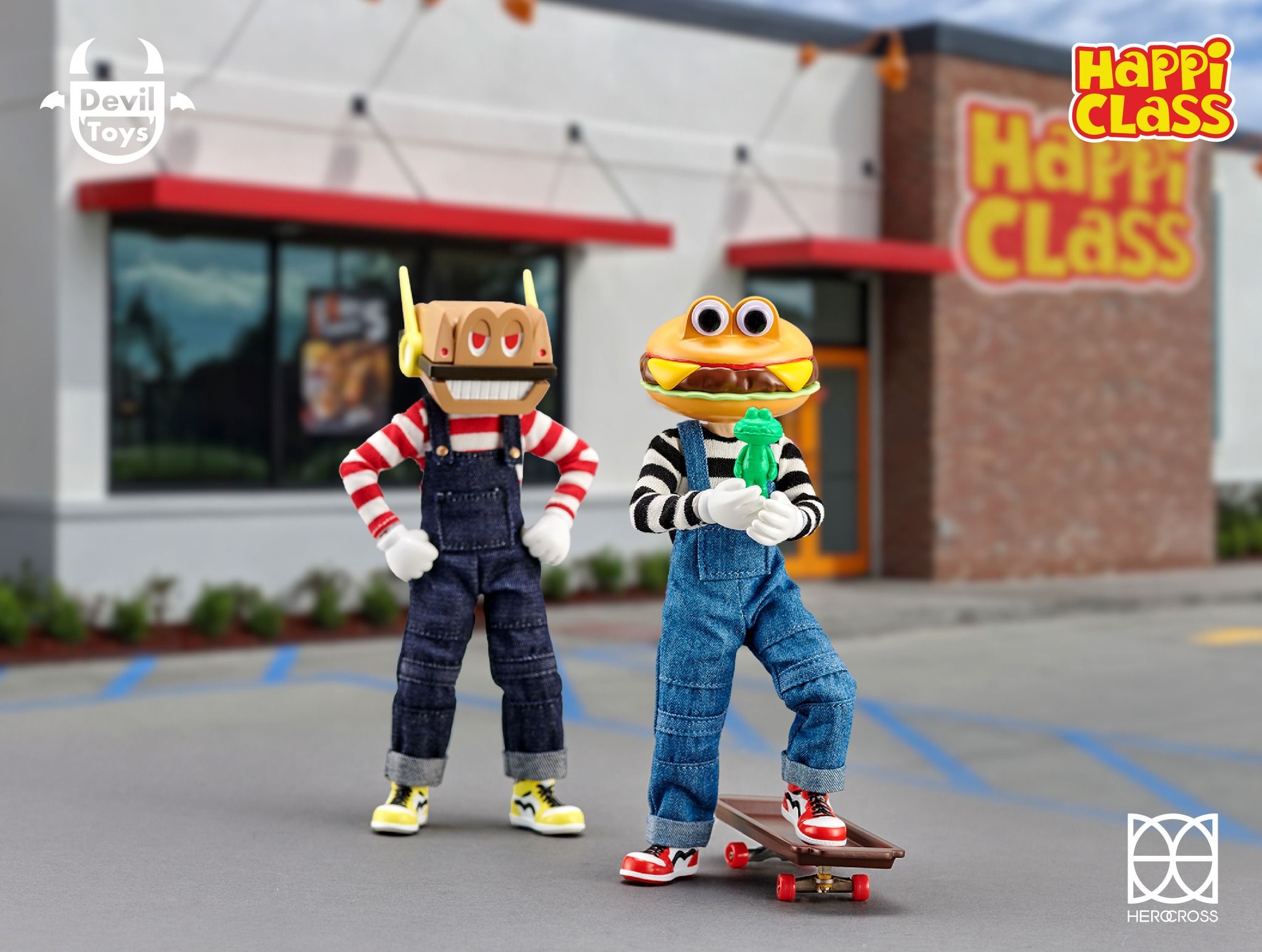HAPPI CLASS x Herocross x Devil Toys Presents BURGER KUN