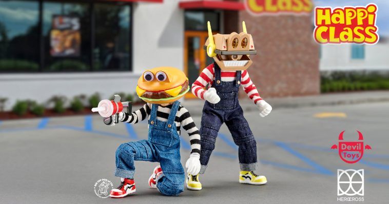 ヒーロークロス HEROCROSS HAPPI CLASS バーガー君 トイ