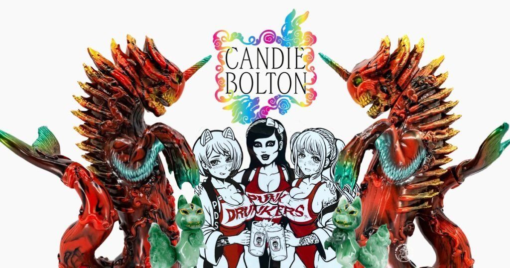 Punk Drunkers x Candie Bolton Campaign Girl Aitsu Shirt - S. Pink