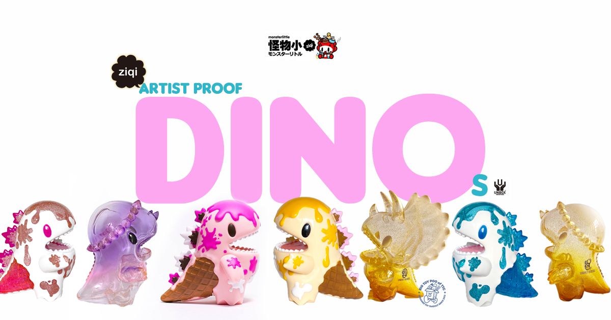 Little Dino Artist Proofs By Ziqi Wu x Unbox Industries Little Dino Artist Proofs By Ziqi Wu x Unbox Industries