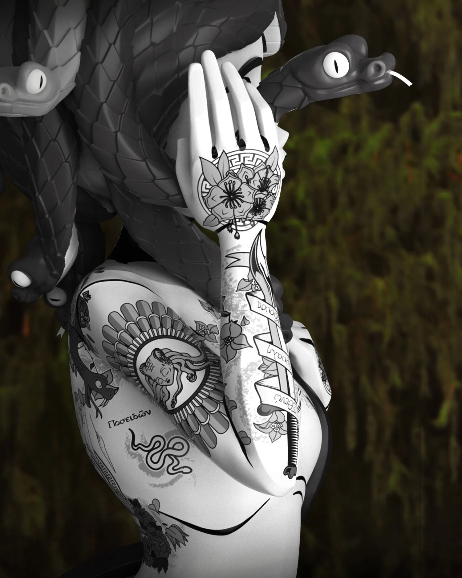 Inked Stories: Medusa Mono Edition Ft Jon Paul Kaiser x