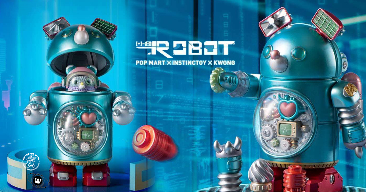 POP MART x KWONG x Instinctoy M-8 Robot - The Toy Chronicle