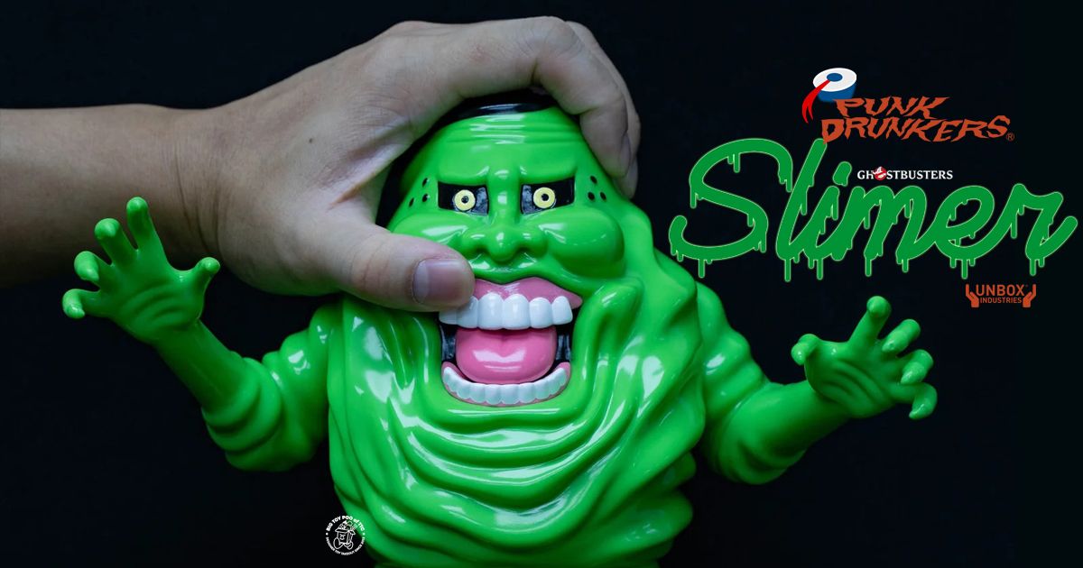 パンクドランカーズ スライマー 蓄光 ソフビ フィギュア ゴーストバスターズ PUNK DRUNKERS GLOW SLIMER UNBOX  GHOST BUSTERS SOFVI