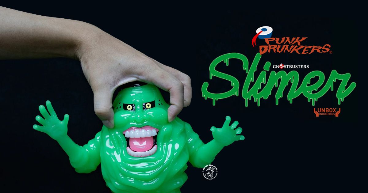 パンクドランカーズ スライマー 蓄光 ソフビ フィギュア ゴーストバスターズ PUNK DRUNKERS GLOW SLIMER UNBOX  GHOST BUSTERS SOFVI